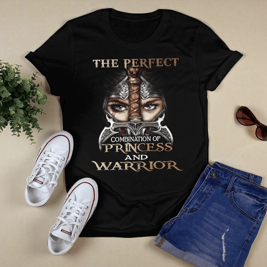 The Perfect Combination Of Princess And Warrior T-shirt - Jesus T-Shirt - Christian Shirts For Men & Women - Ciaocustom