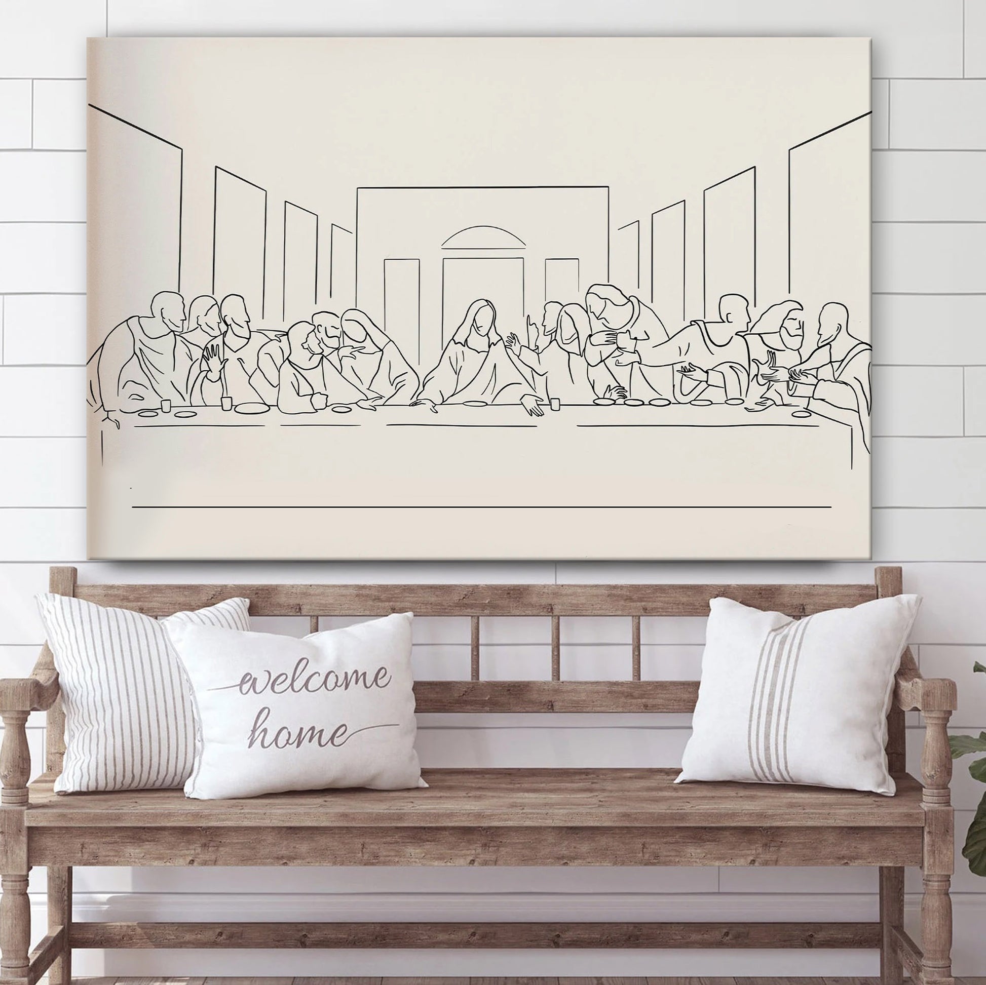The Last Supper Canvas Painting - Christian Wall Posters