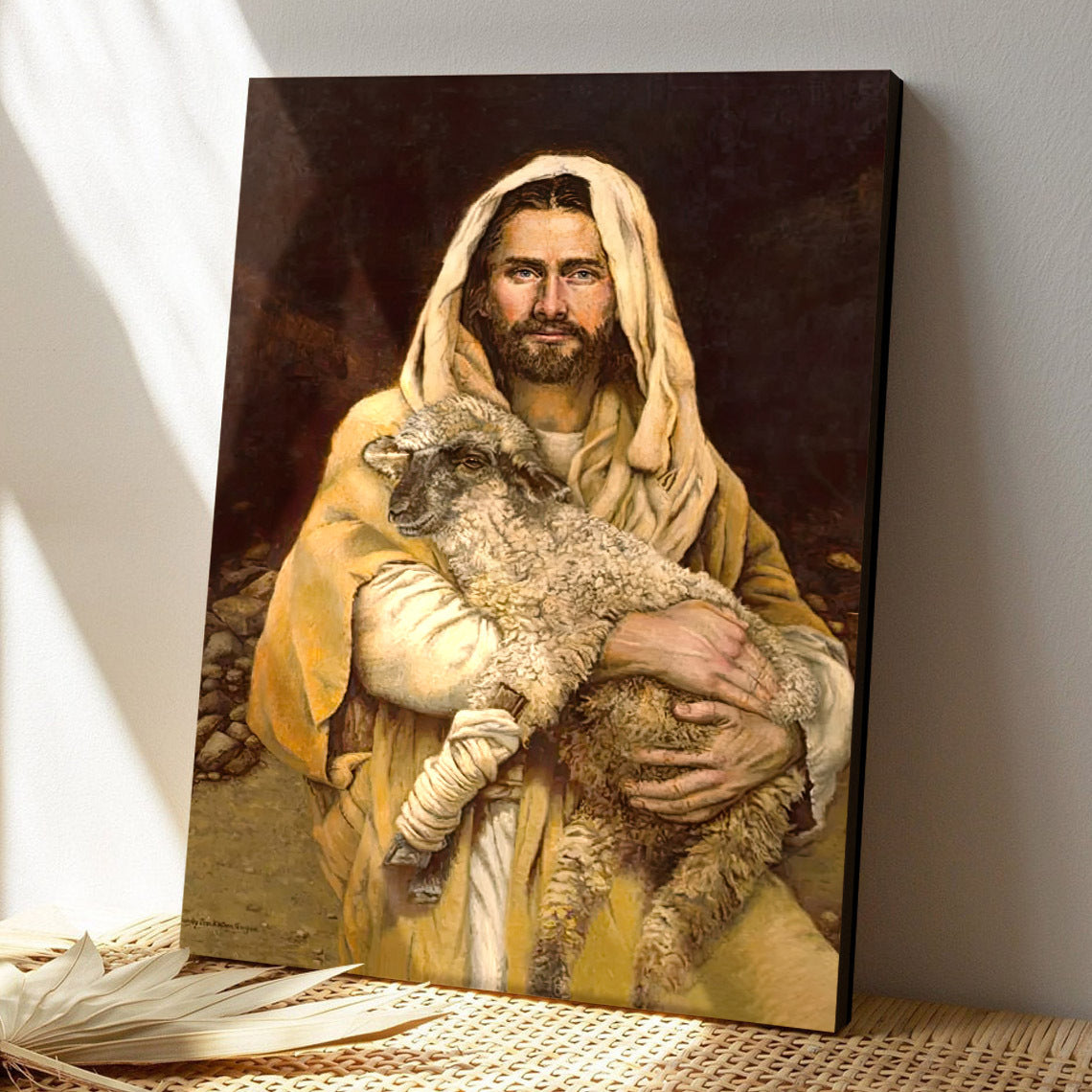 Bind Up The Broken Hearted - Sheep - Jesus Wall Pictures - Jesus Canvas Painting - Jesus Poster - Jesus Canvas - Christian Gift - Ciaocustom