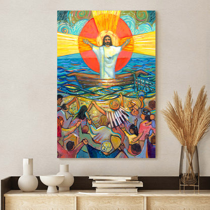 Jesus Preaches To The Choir Canvas - Jesus Christ Posters - Ciaocustom