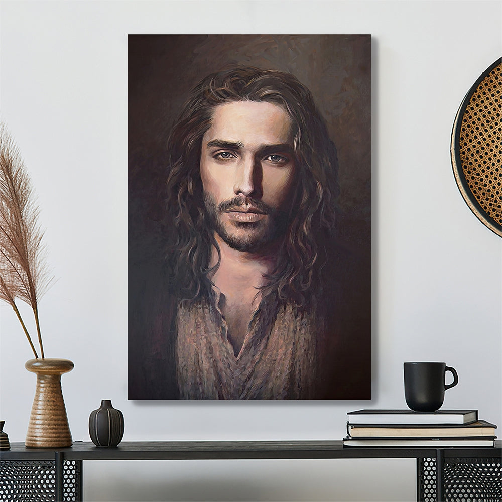 Jesus Face - Jesus Poster - Jesus Wall Art - Christian Canvas Prints - Gift For Christian - Ciaocustom