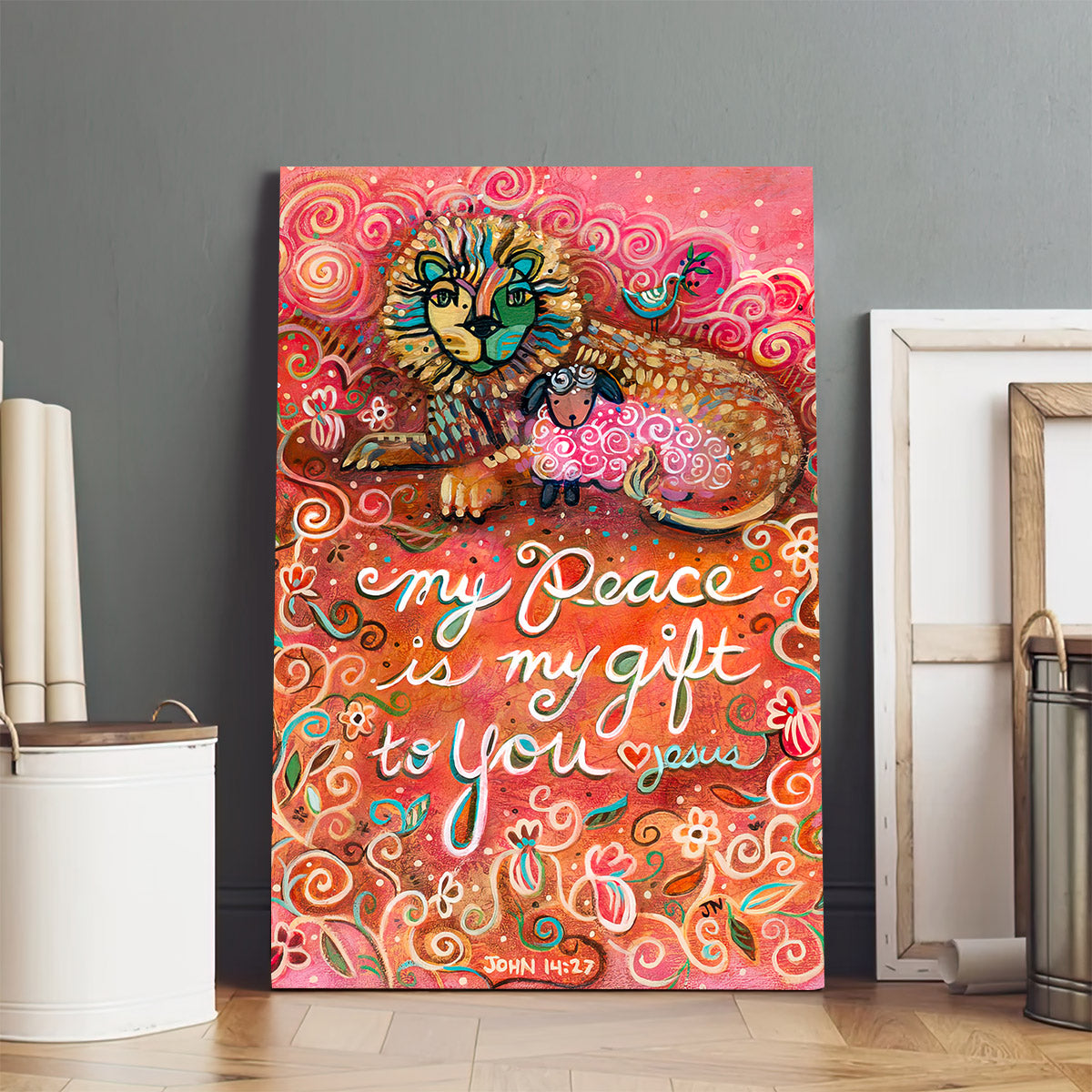 My Peace is My Gift Posters - Religious Canvas Wall Art - Ciaocustom