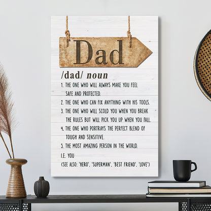 Dad - The Most Amazing Person In The World - Father's Day Canvas - Best Gift For Dad - Ciaocustom