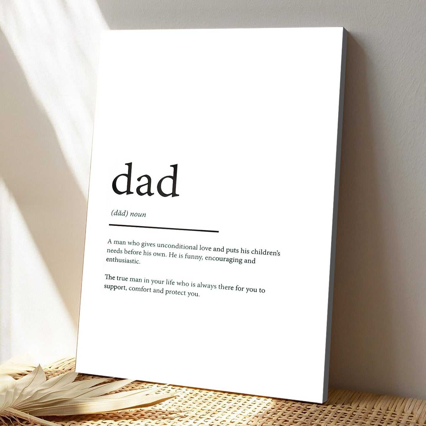 Dad - A Man Who Give Unconditional Love - Father's Day Canvas Art - Best Gift For Dad - Ciaocustom