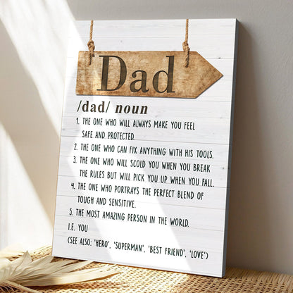 Dad - The Most Amazing Person In The World - Father's Day Canvas - Best Gift For Dad - Ciaocustom