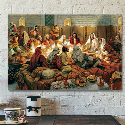 The Last Supper Portrait - Jesus Painting On Canvas - Religious Posters - Christian Canvas Prints - Religious Wall Art Canvas - Ciaocustom