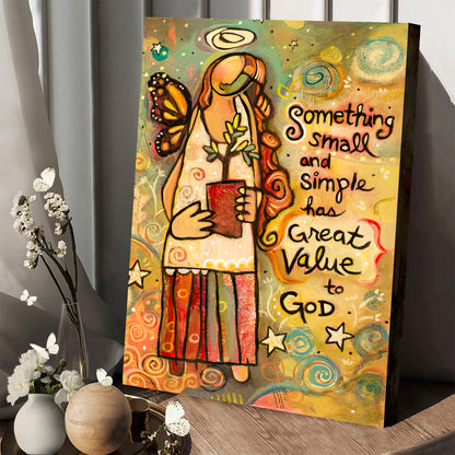 Someting Small Inspirational Canvas Wall Art
