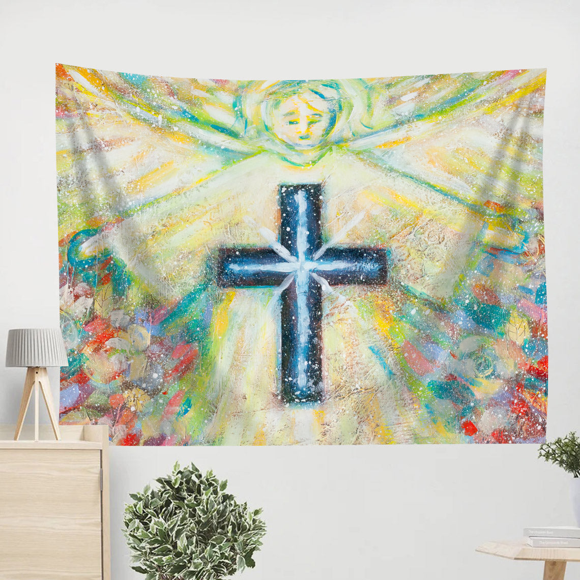 The Resurrection Wall Tapestry - Christian Tapestry Wall Decor - Ciaocustom