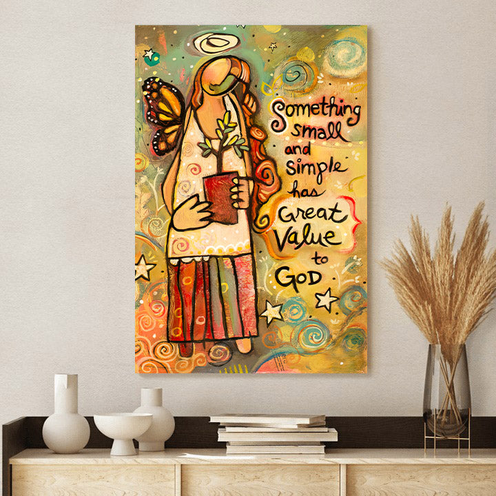 Someting Small Inspirational Canvas Wall Art