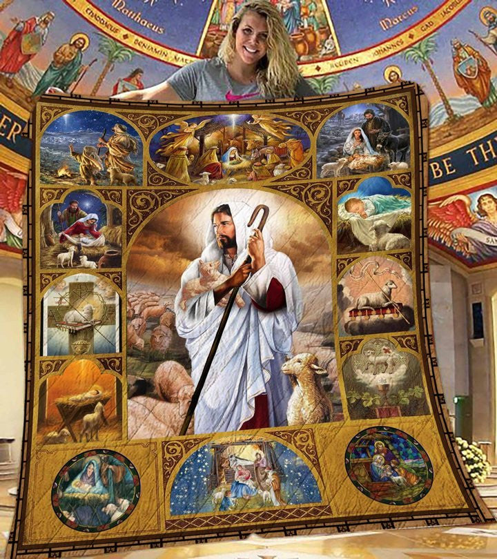 Jesus - The Good Shepherd Blanket -  Blanket Of Jesus - Jesus Blanket - Gift Ideas For Christians - Ciaocustom