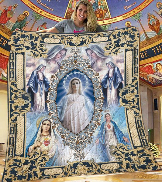 Our Mary - Mother Of Jesus Blanket - Blanket Of Virgin Mary - Virgin Mary Blanket - Gift Ideas For Christians - Ciaocustom