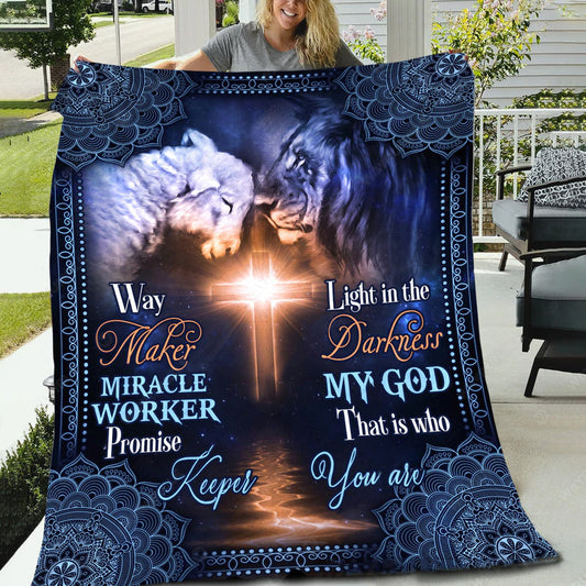 Jesus - My God is The Light In The Darkness - Blanket Of Jesus - Jesus Blanket - Gift Ideas For Christians - Ciaocustom