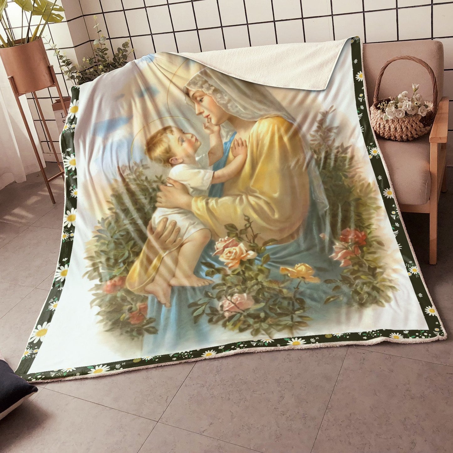 Mother Mary Quilt and Blanket 147