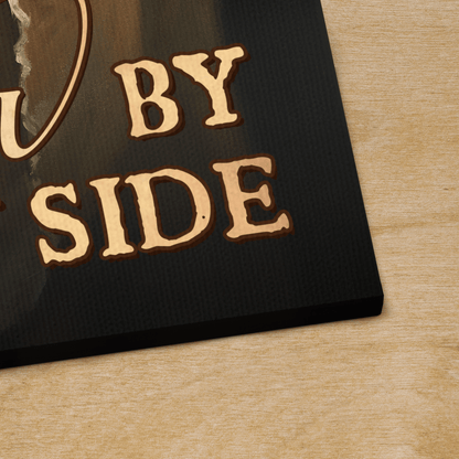 I Got My Savior By My Side, God Canvas, Christian Wall Art, Home Decor