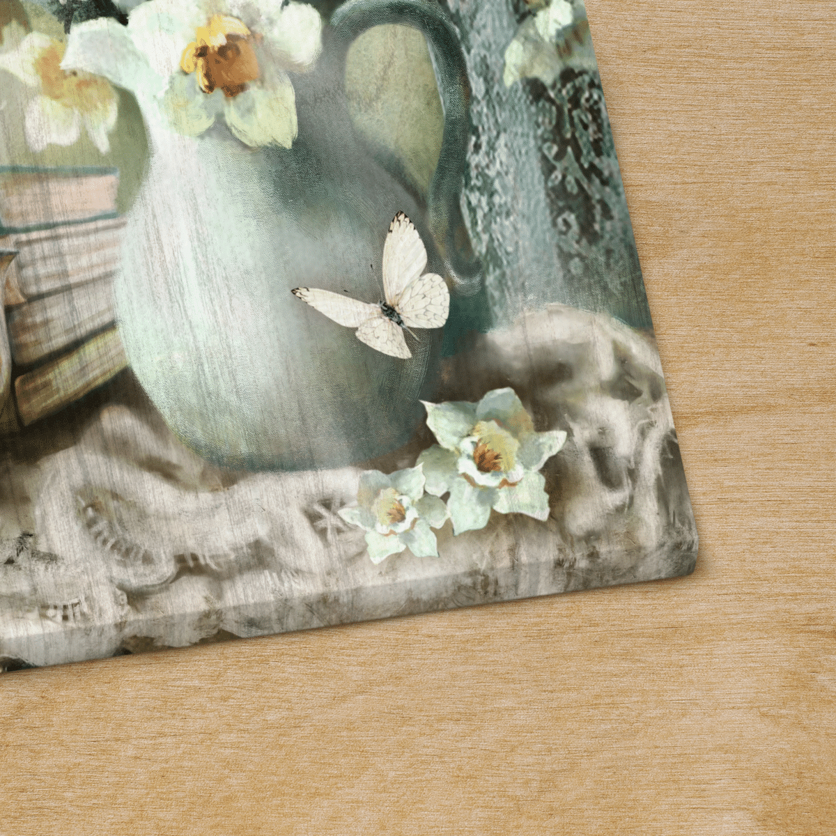 Just Have Faith, Vase, Flower, Butterfly, God Canvas, Christian Wall Art