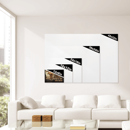I Got My Savior By My Side, God Canvas, Christian Wall Art, Home Decor