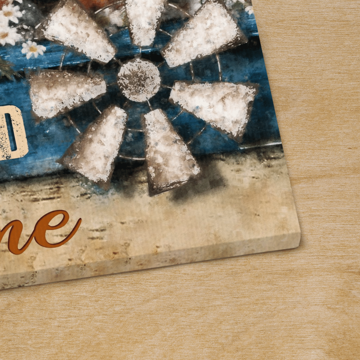 Country Road Take Me Home, Old Car, Countryside, Hummingbird, Flower, God Canvas, Christian Wall Art