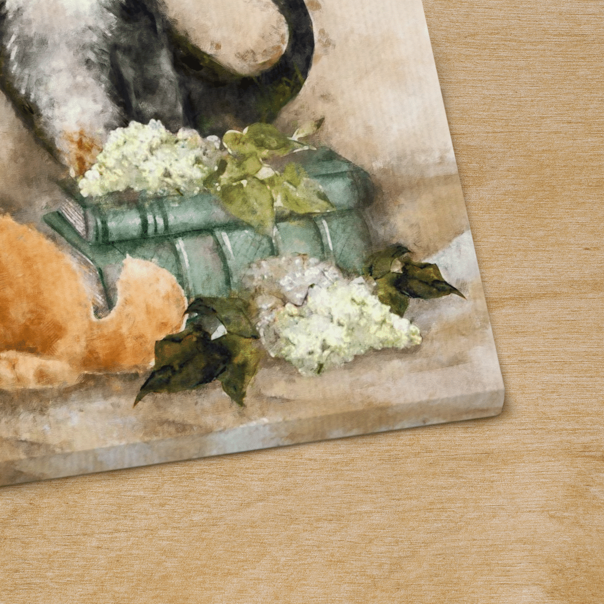 Just Breathe, Flower, Cat, Cross, Book, Butterfly, God Canvas, Christian Wall Art