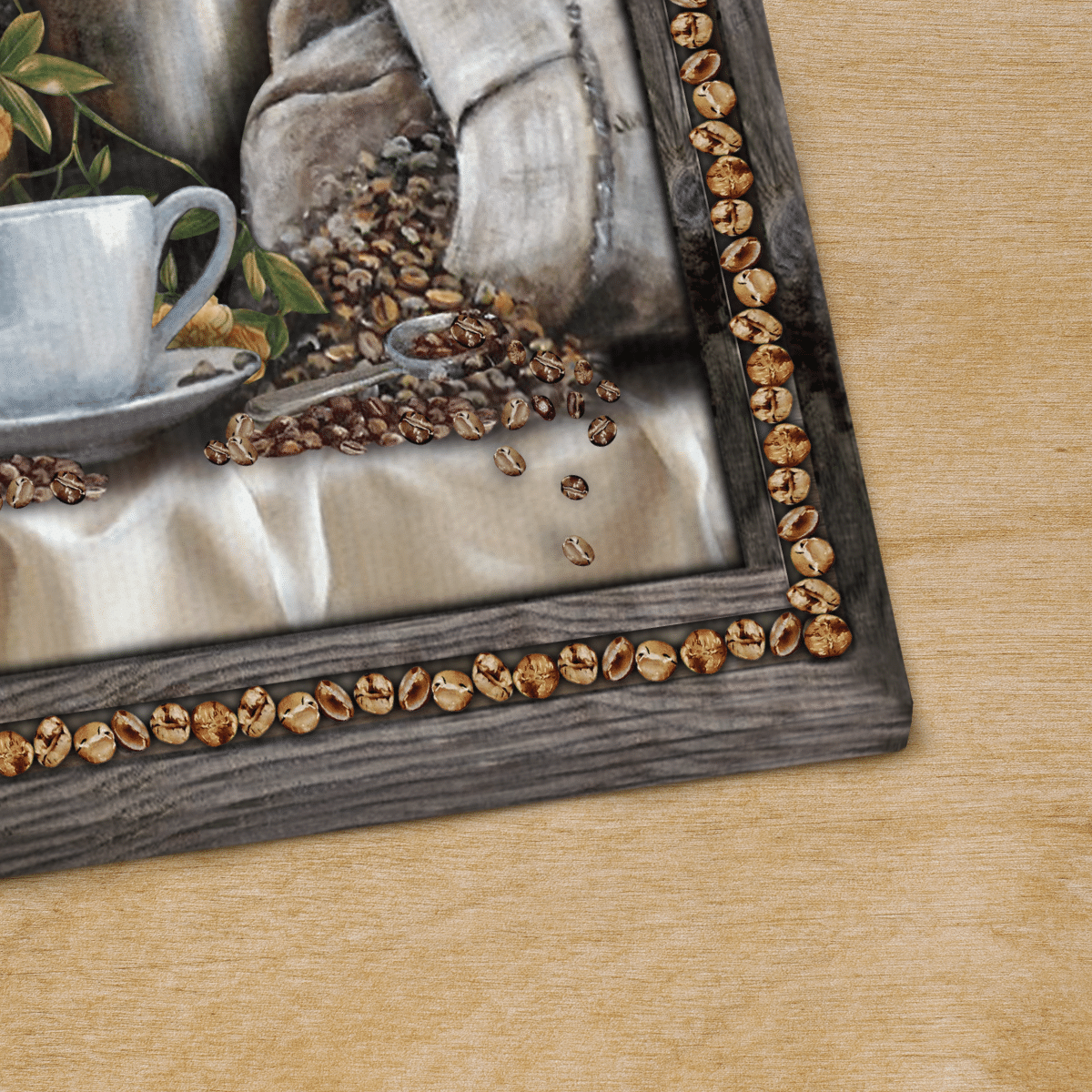 First Jesus Then Coffee, Flower, Cafe, Cup, God Canvas, Christian Wall Art