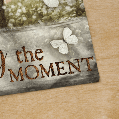 Breathe Deeply And Enjoy The Moment, Contryside, Old Car, Cross, Butterfly, God Canvas, Christian Wall Art