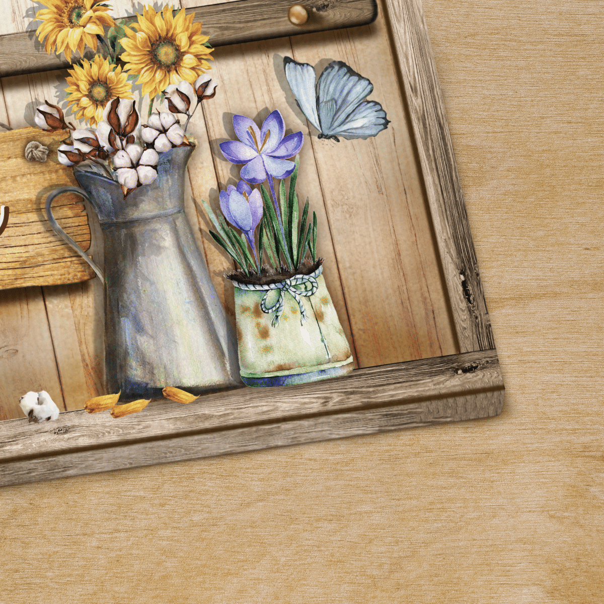 Today I Choose Joy, Flower, Butterfly, God Canvas, Christian Wall Art