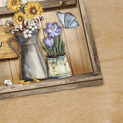 Today I Choose Joy, Flower, Butterfly, God Canvas, Christian Wall Art