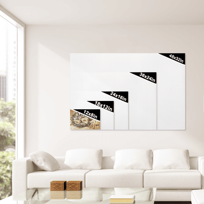 Hope, Seashell Cross, Crown Of Thorns, Sand, God Canvas, Christian Wall Art, Home Decor