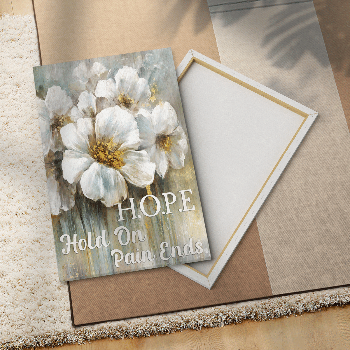 Hope - Hold On Pain Ends, God Canvas, Christian Wall Art, Home Decor