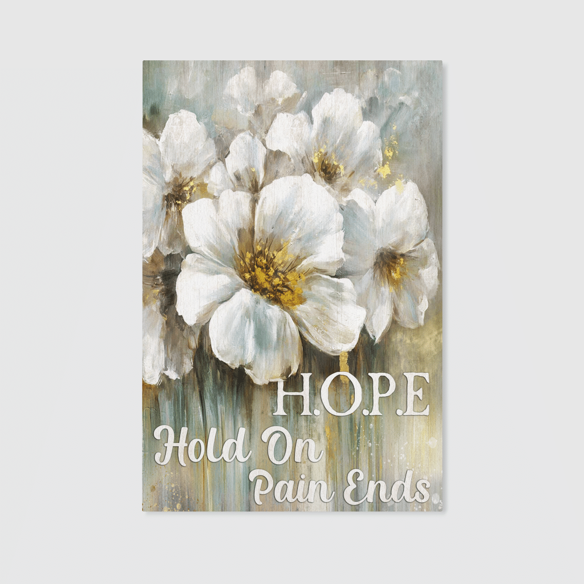 Hope - Hold On Pain Ends, God Canvas, Christian Wall Art, Home Decor