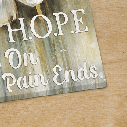 Hope - Hold On Pain Ends, God Canvas, Christian Wall Art, Home Decor