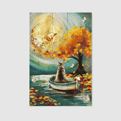 Hand Of God, Fall, Cat, Boat, Fall Tree, God Canvas, Christian Wall Art, Home Decor