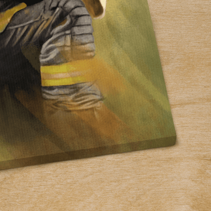 Jesus And The Firefighter, World Trade Center, God Canvas, Christian Wall Art, Home Decor