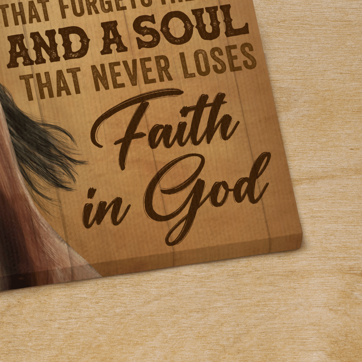 Faith In God, Stunning Horse, God Canvas, Christian Wall Art, Home Decor