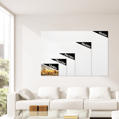 Refresh Your Mind, Delete Your Worries, Save The Happy Moments, Sunflower, Cardinal, God Canvas, Christian Wall Art