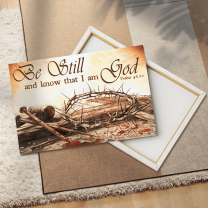 Be Still And Know That I Am God, God Canvas, Christian Wall Art, Home Decor