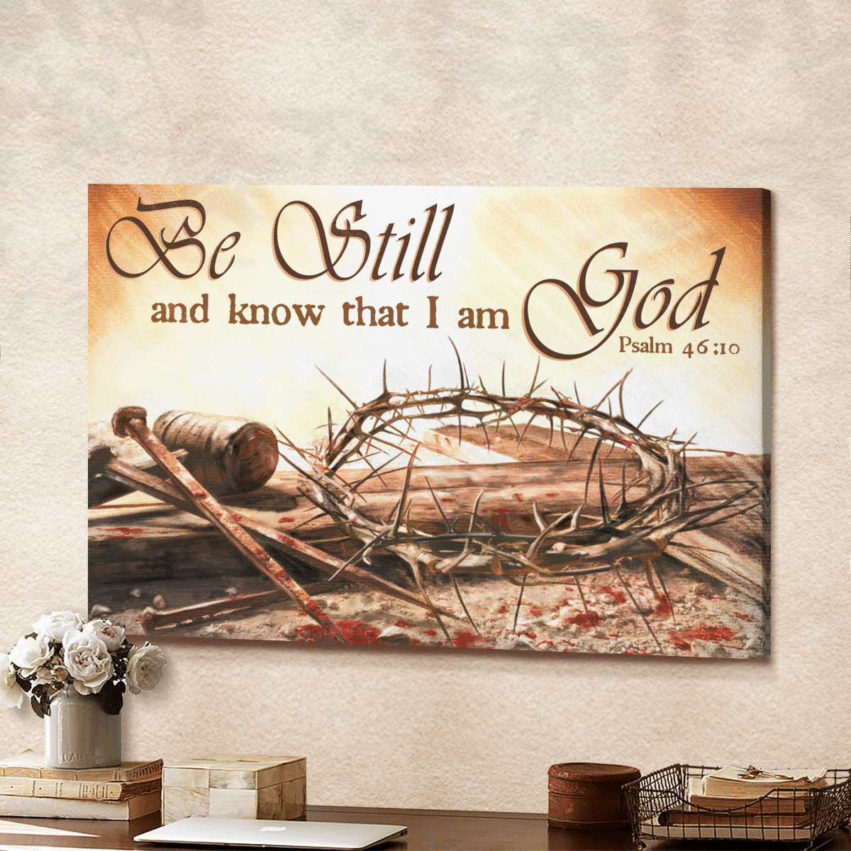 Be Still And Know That I Am God, God Canvas, Christian Wall Art, Home Decor