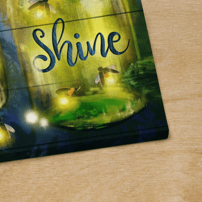 Let Your Soul Shine, Firefly, Beautiful Night, God Canvas, Christian Wall Art