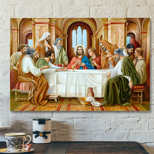 The Last Supper Portrait - Jesus Painting On Canvas - Religious Posters - Christian Canvas Prints - Religious Canvas Painting - Ciaocustom