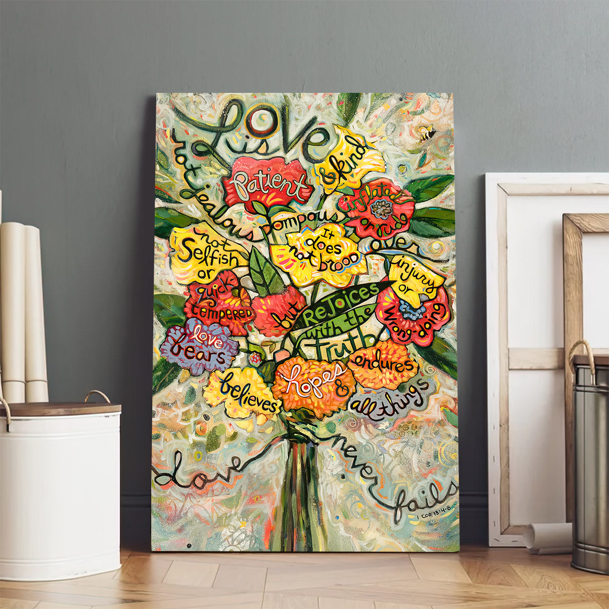 Love Is Patient Canvas Posters - Religious Wall Decor - Ciaocustom