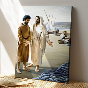 Lovest Thou Me More Than These Canvas - Jesus Christ Poster - Ciaocustom