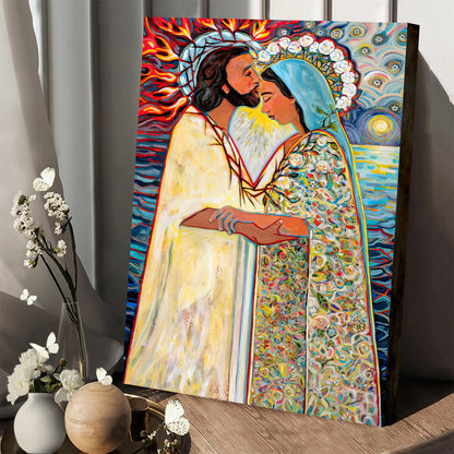 Mary Is Crowned Queen Of Heaven Canvas - Religious Posters - Ciaocustom