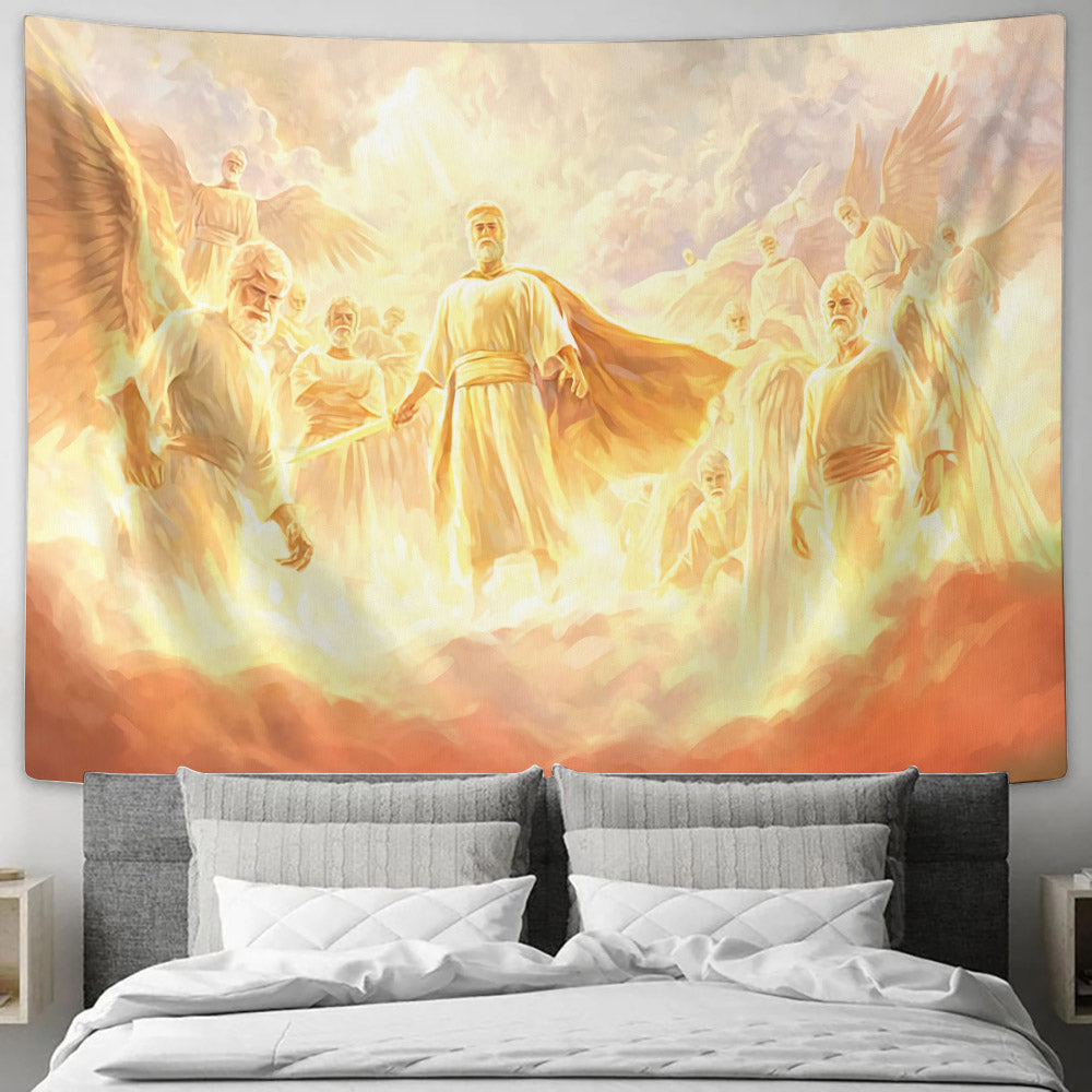 Angel Warrior Of God Painting - Christian Tapestry Wall Hanging - Biblical Tapestries -  Religious Wall Decor - Ciaocustom