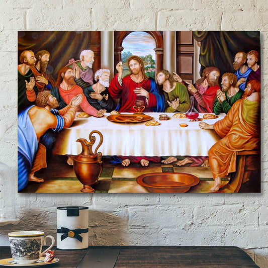 The Last Supper Portrait - Christian Art Gift - Religious Posters - Christian Canvas Prints - Religious Canvas Painting - Ciaocustom