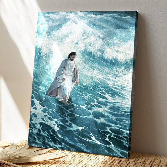 Jesus and beautiful sea Canvas - God Wall Art - Ciaocustom