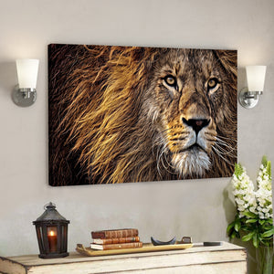 Lion Canvas - Bible Verse Canvas - God Canvas - Scripture Canvas Wall Art - Ciaocustom
