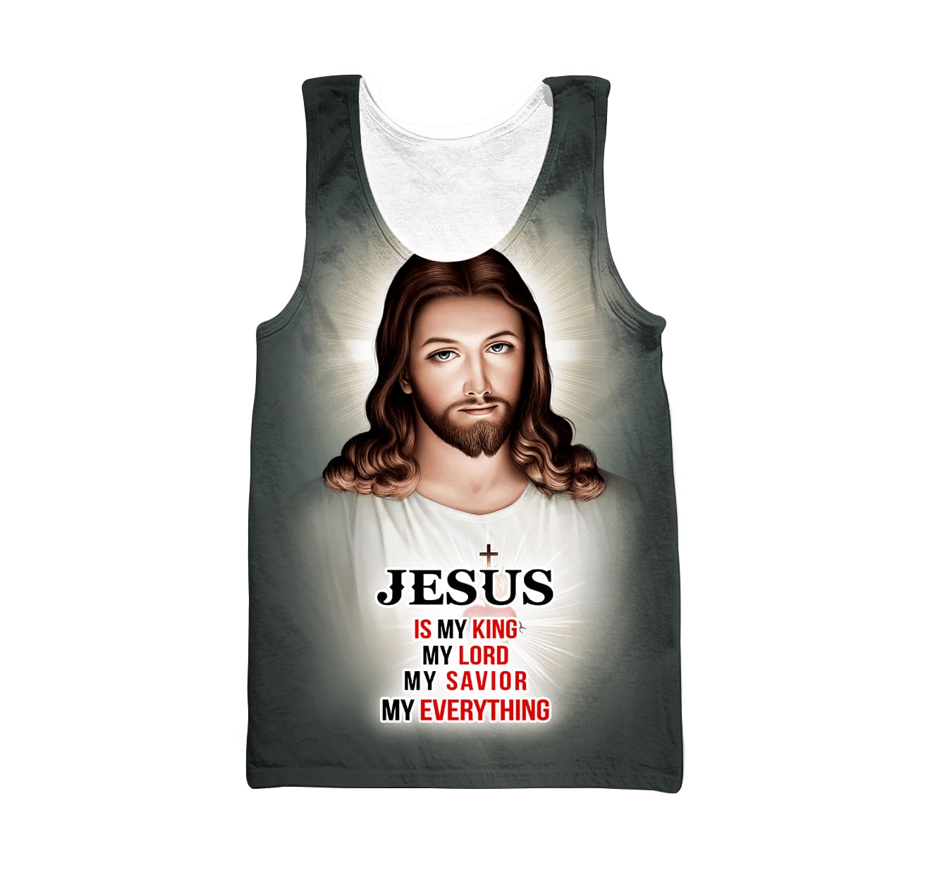 Jesus Christ Jesus Is My King Jesus  Tank Top - Christian Tank Top For Men