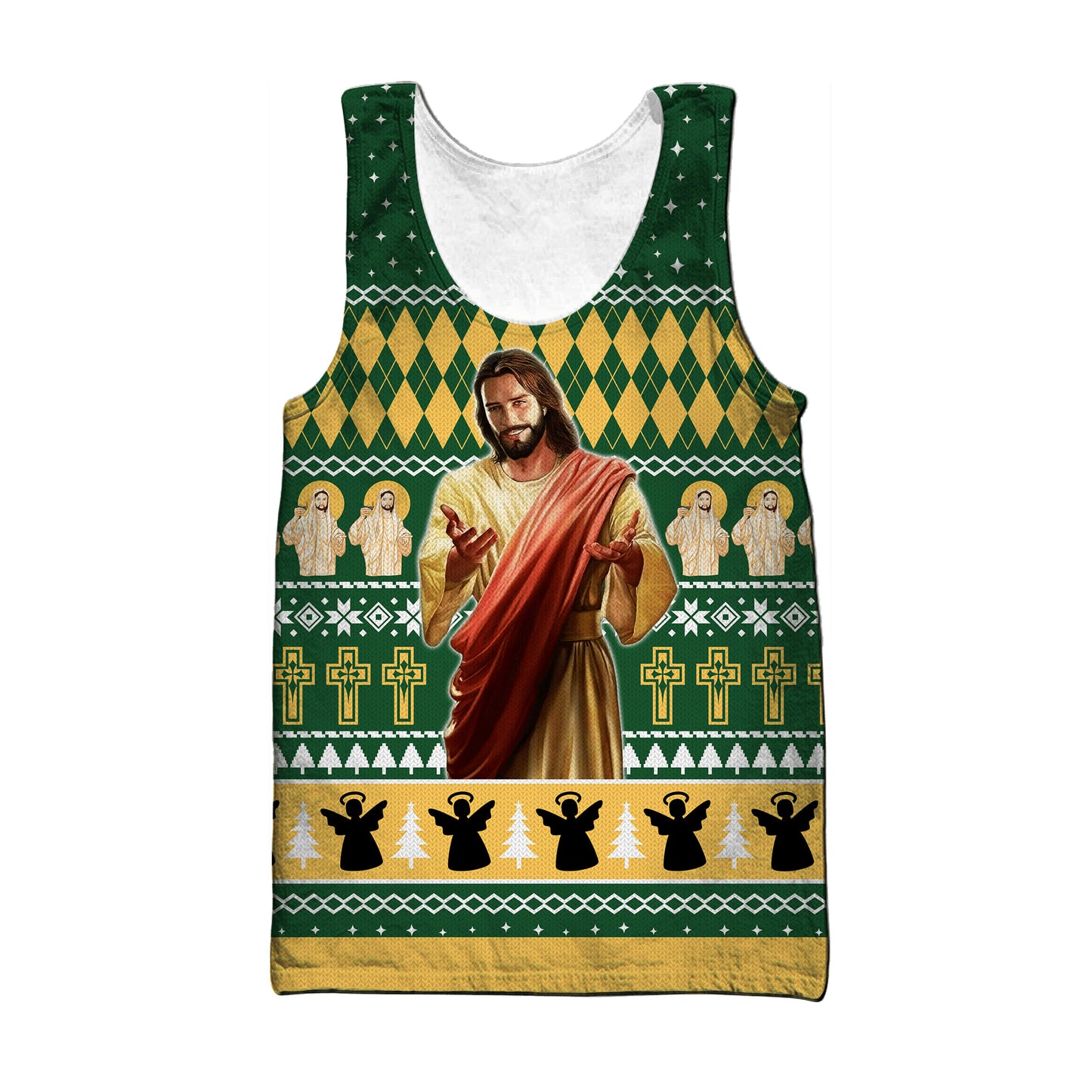 Jesus Christ Catholic Jesus  Men Tank Top - Christian Tank Top For Men