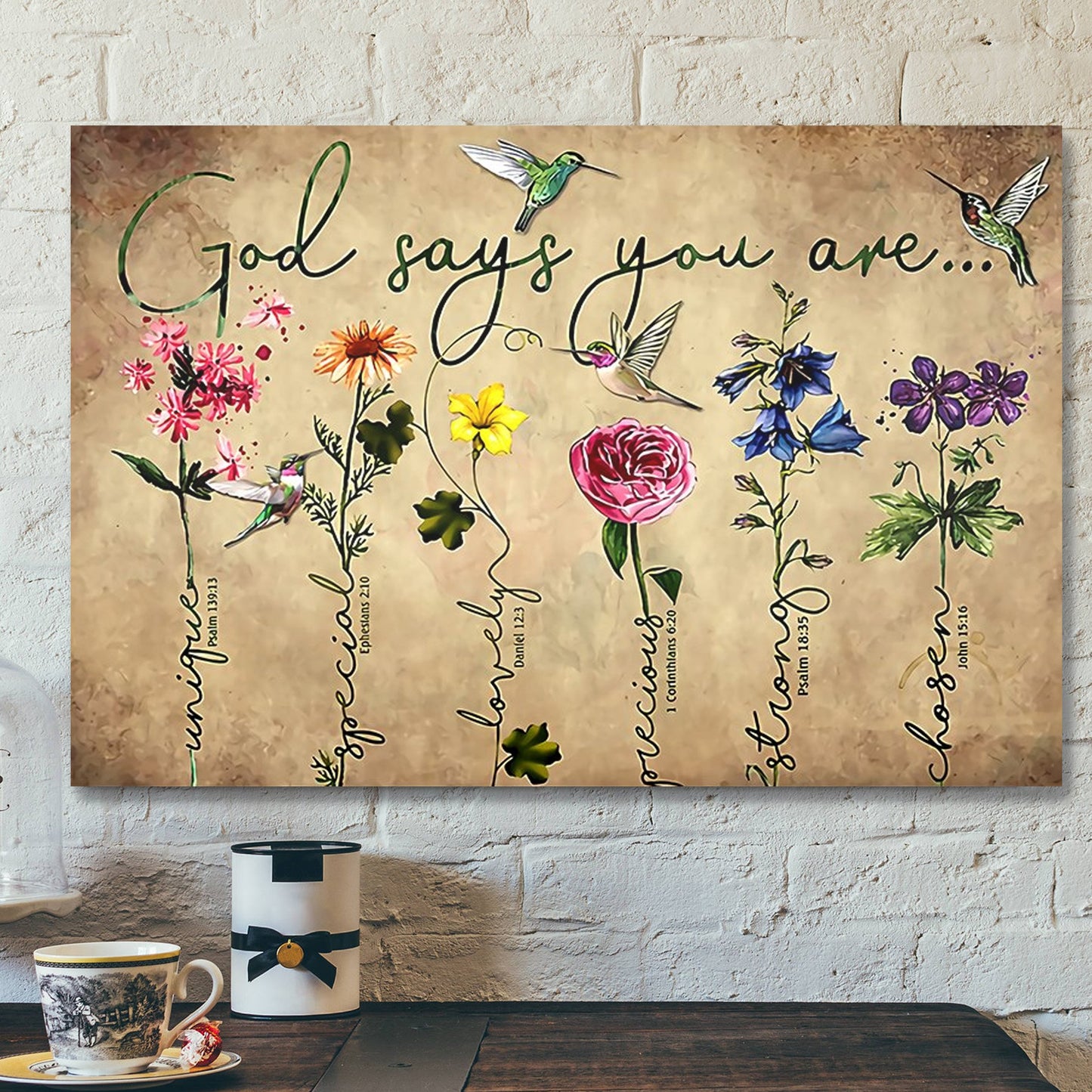 Jesus God Landscape Canvas Prints - God Wall Art - God Says You Are - Ciaocustom