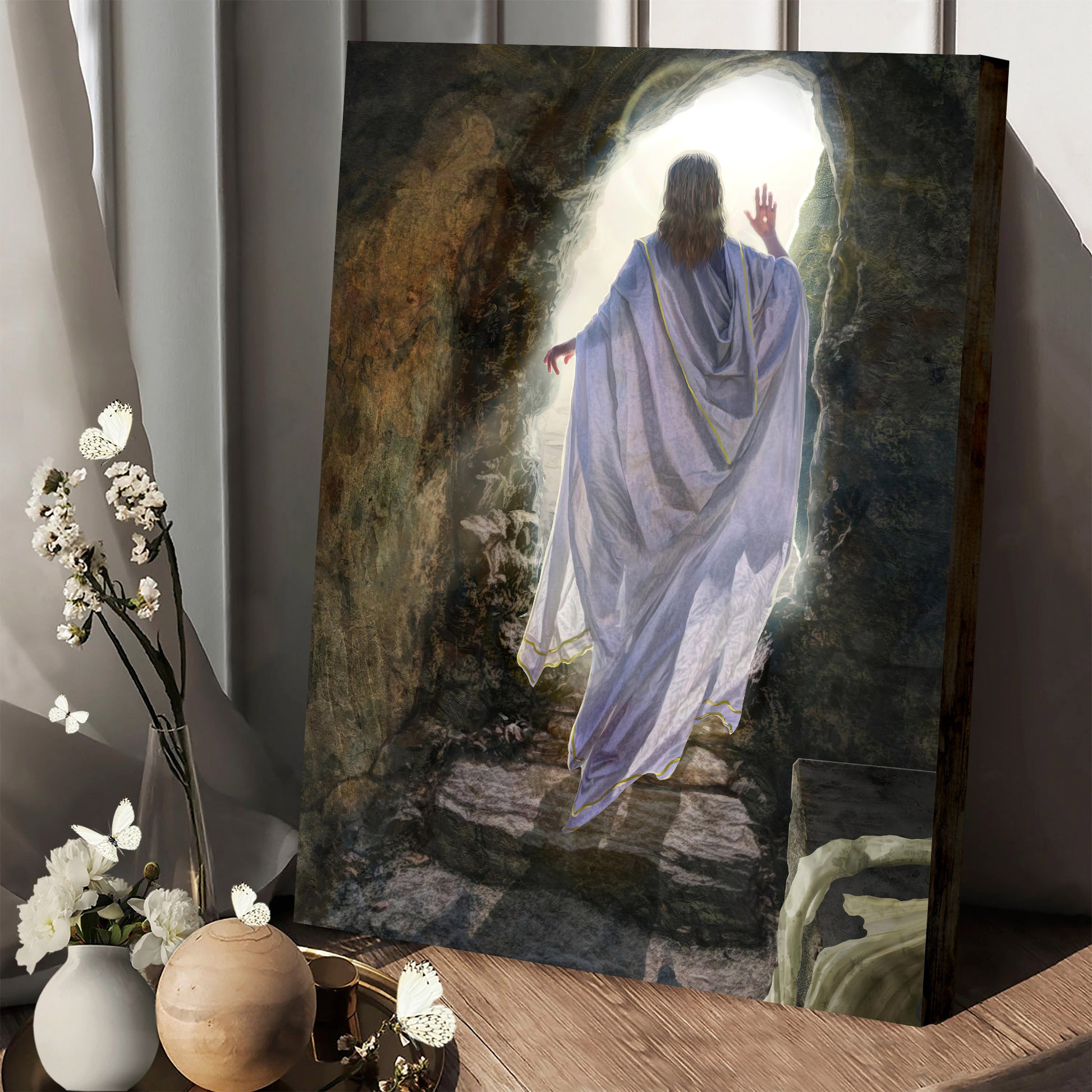 1st Easter Jesus Canvas Wall Art - Easter Canvas Pictures - Christian Canvas Wall Decor