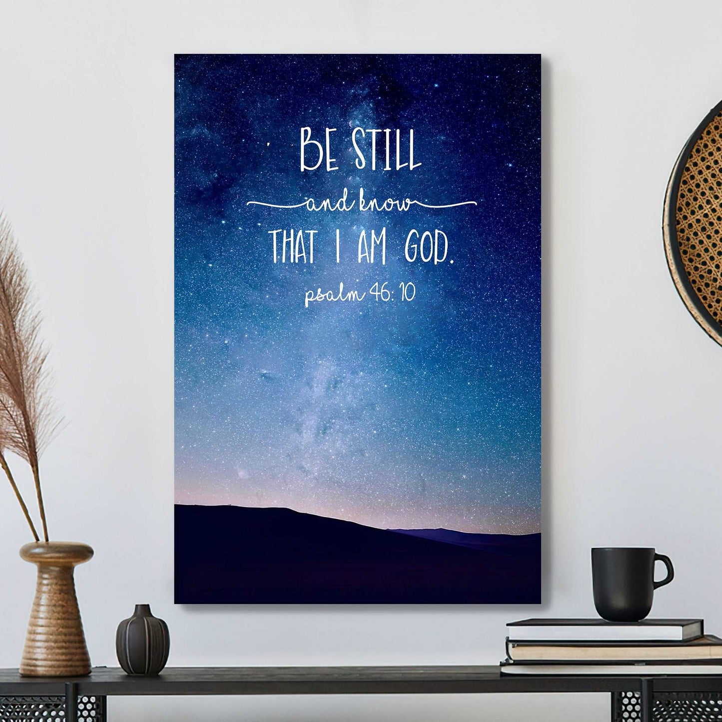 Be Still And Know That I Am God - Psalm 46:10 - Bible Verse Canvas - Christian Canvas Prints - Faith Canvas - Ciaocustom